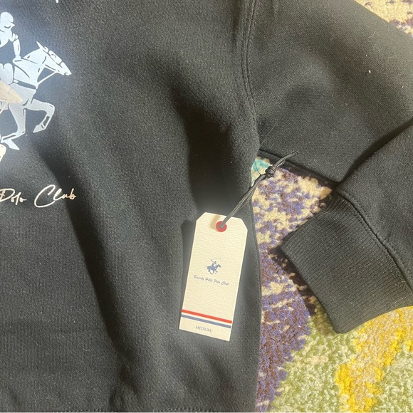 Beverly Hills Polo Club Black kids Sweater size M NWT - Picture 3 of 7